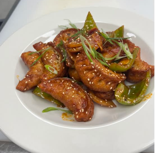 Chili Chicken Momo at MoMo & Wok Edmonton