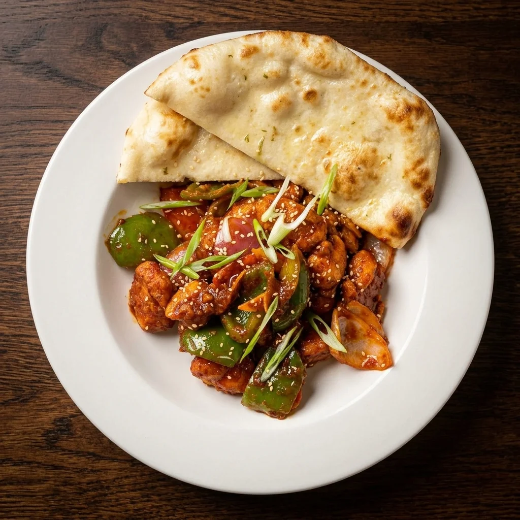 Chilli Chicken - Indo-Chinese style at MoMo & Wok Edmonton